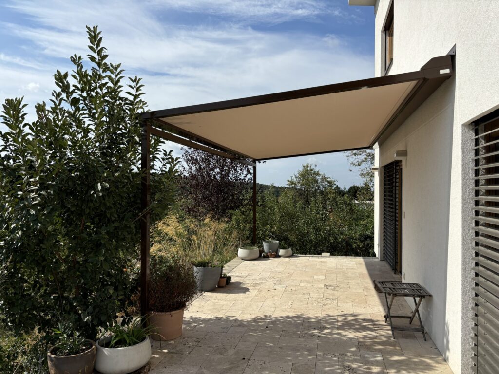 Látková pergola